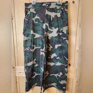 J. Brooks Boutique Kalea Wide Leg Cargo Camo Pants